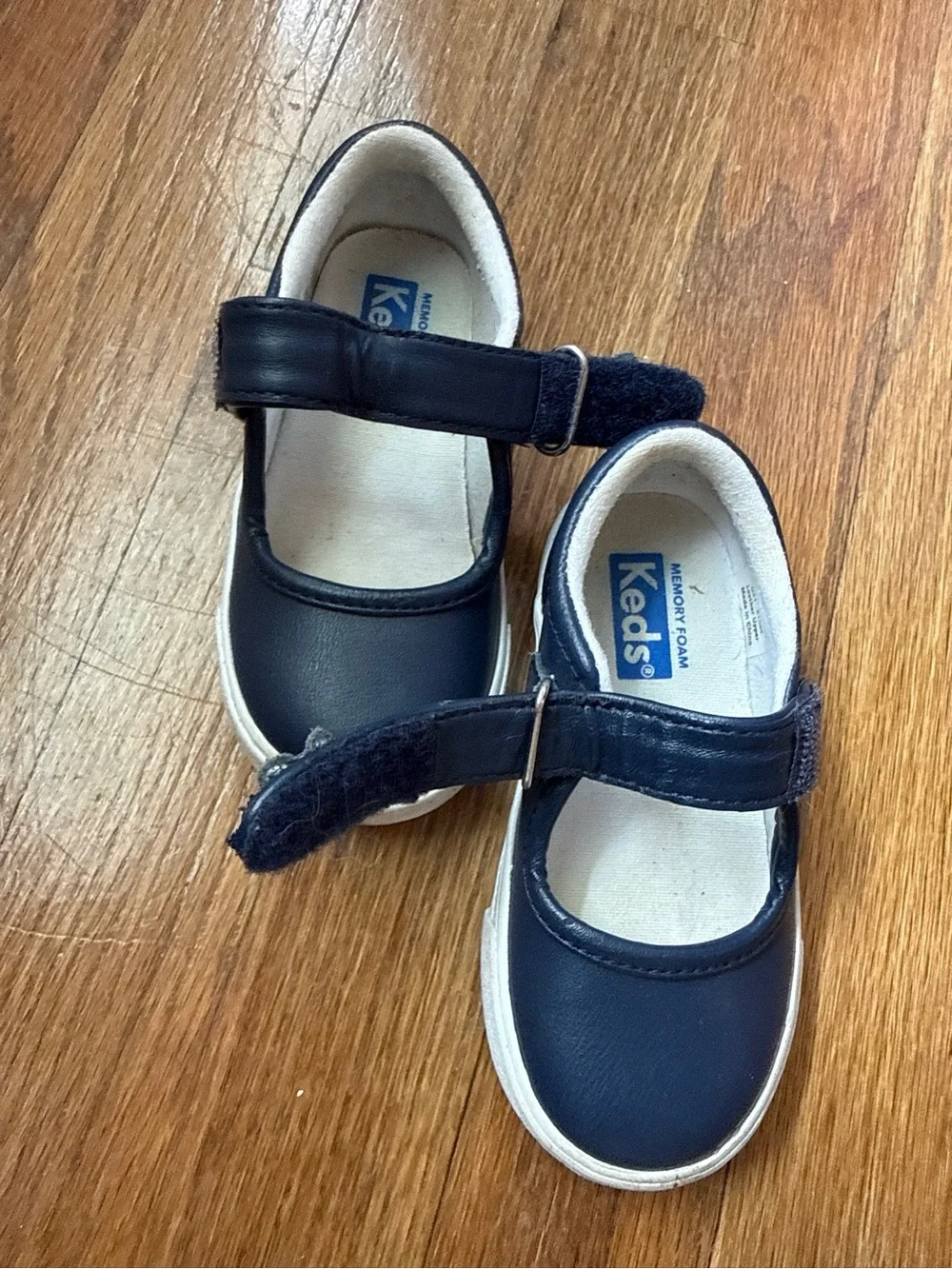 Keds Baby Girl Navy Mary Jane Shoes with Memory Foam size 6